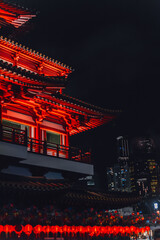 China Nacht Asien Pagoda Kultur