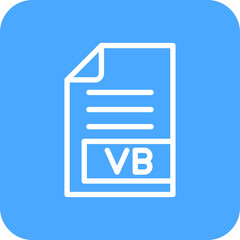 VB Vector Icon Design Illustration