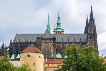 Fototapeta na wymiar St. Vitus Cathedral, Prague, Czech republic.