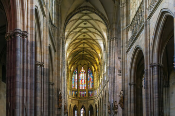 St. Vitus Cathedral, Prague, Czech republic.