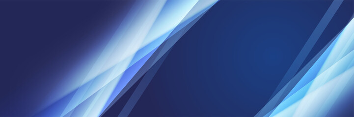modern transparent blue abstract banner design background. Blue banner background. Geometric blue light stripes texture background