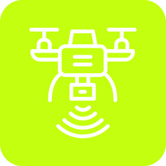 Obraz premium Drone Vector Icon Design Illustration