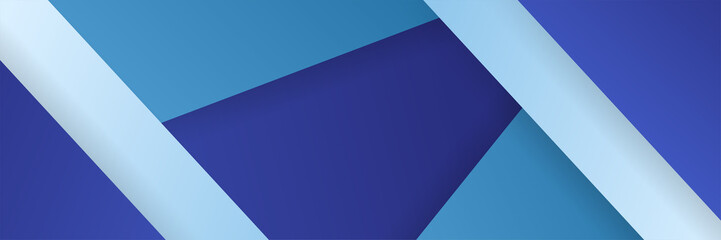modern Geometric line shape blue abstract banner design background. Blue banner background. Geometric blue light stripes texture background