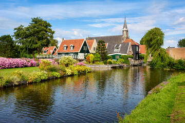 Fototapeta na wymiar Picturesque De Rijp village, Netherlands