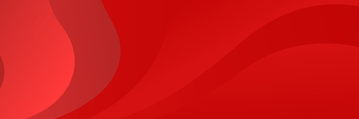 modern Wave red abstract banner design background. Abstract red banner background with 3d overlap layer and wave shapes