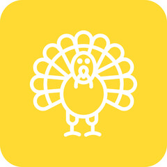 Turkey chicken Vector Icon Design Illustration
