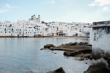 sea ​​on the island of Paros, Greece. exterior