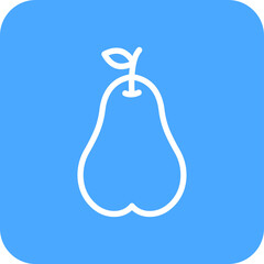 Pear Vector Icon Design Illustration