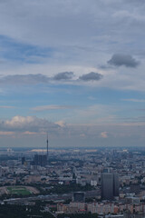 Naklejka premium Panorama of Moscow and Ostankino Tower