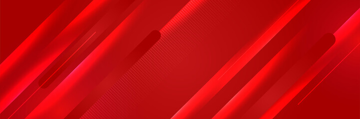 modern light red abstract banner design background. Abstract red banner background with 3d overlap layer and wave shapes