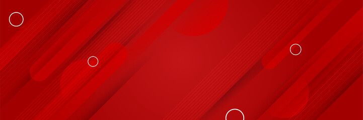modern Geometric fluid red abstract banner design background. Abstract red banner background with 3d overlap layer and wave shapes