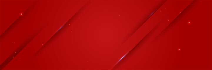 modern light red abstract banner design background. Abstract red banner background with 3d overlap layer and wave shapes