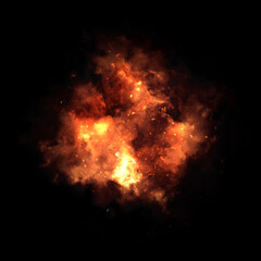 fire explosion texture