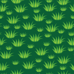 Fototapeta na wymiar Green grass pattern seamless