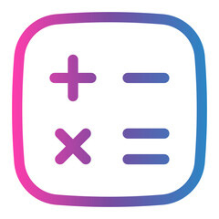Fototapeta premium calculator gradient icon
