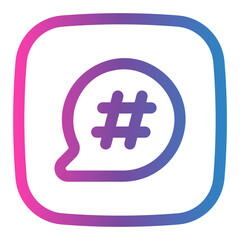 chat gradient icon