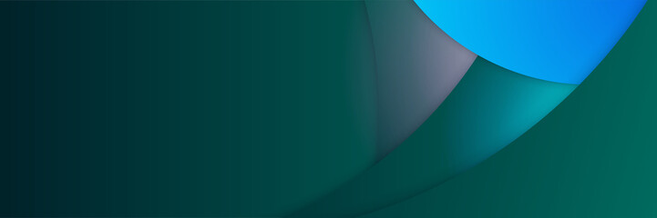 Set of modern gradient shape green blue abstract banner design background