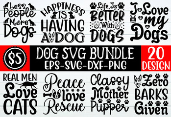 Obraz premium DOG SVG BUNDLE
