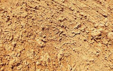 Cracked ground background in the top view for graphic design or wallpaper