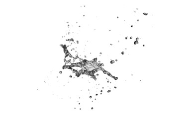 Water Splash isolate On White Background