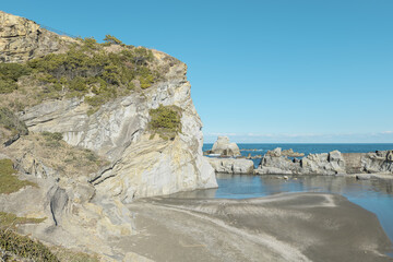 冬の青空と犬吠埼の風景　1月