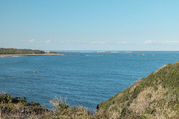 冬の青空と犬吠埼の風景　1月