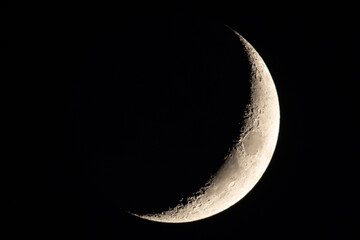 Waxing Crescent Moon - Powered by Adobe