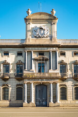 View of the facade building, the seat of Delegation of the Government of Barcelona