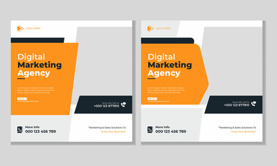 Digital marketing agency social media & instagram post template 