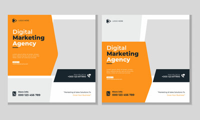 Digital marketing agency social media & instagram post template 