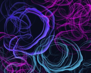 Neon patterns flowers abstract wallpapers alcohol brush background smoke