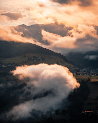 Fototapeta premium Schönberg Tirol Sunrise Austria