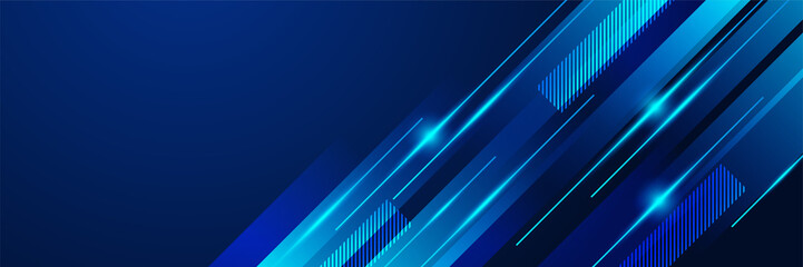 modern light line blue abstract banner design background