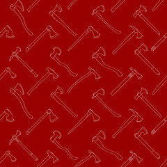 Naklejka premium Seamless pattern with ancient battle axes for your project