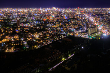 東山スカイタワーからの名古屋駅方面の夜景