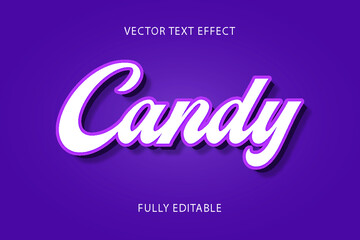 3d  candy Text effect