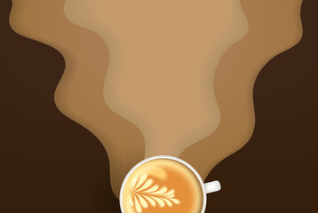 Coffee quotes design. Use it for package, card or media advertisement creation. Vector illustration.