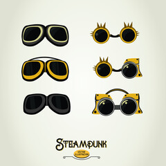 Steampunk goggles - obrazy, fototapety, plakaty