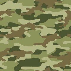 Fototapeta premium green army vector camouflage print, seamless pattern for clothing headband or print.