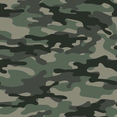 Fototapeta premium green modern army vector camouflage print, seamless pattern for clothing headband or print.