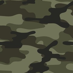 modern military vector camouflage green print, seamless pattern for clothing headband or print. camouflage from pols
