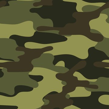 modern military vector green camouflage print, seamless pattern for clothing headband or print. camouflage from pols