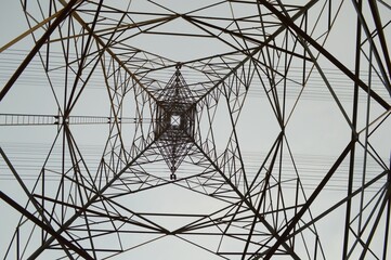 electric pylon in country Thailand