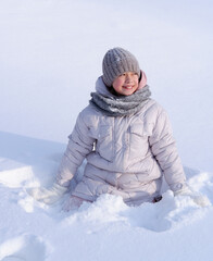 girl in the snow... russian winter