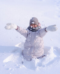girl in the snow... russian winter