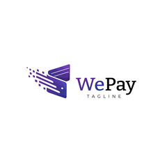 Fast Wallet Mobile Internet Payment Logo Design Template