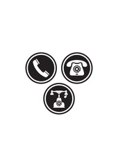 Phones vector. Telephone receiver icon