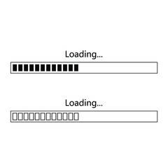 Loading icon vector set. Download illustration sign. downloading symbol. upload logo.