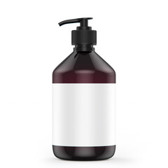 3d rendering and illustration of the bottle mockup