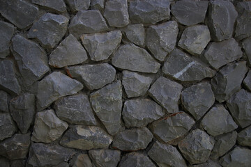 close up grey granite gravel background for mix concrete in construction industrial